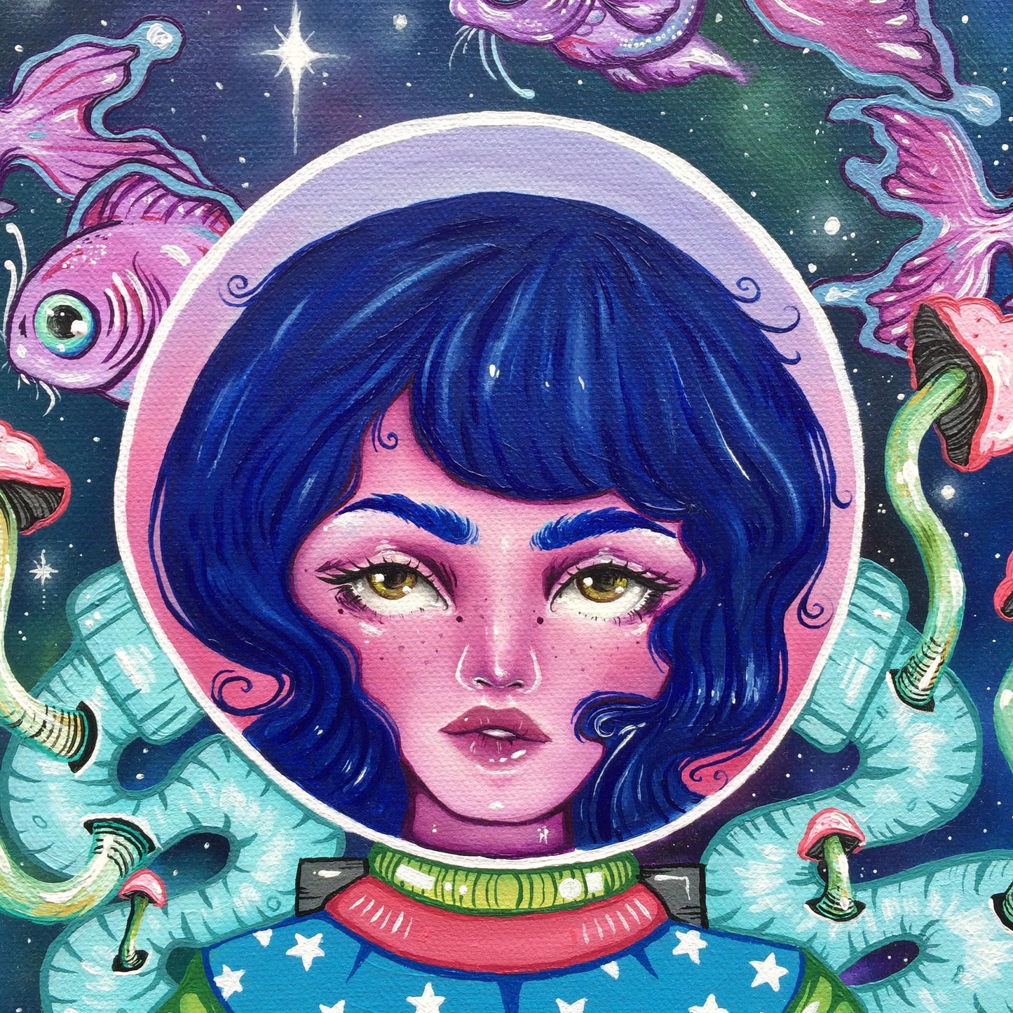 Cosmos Oil Painting