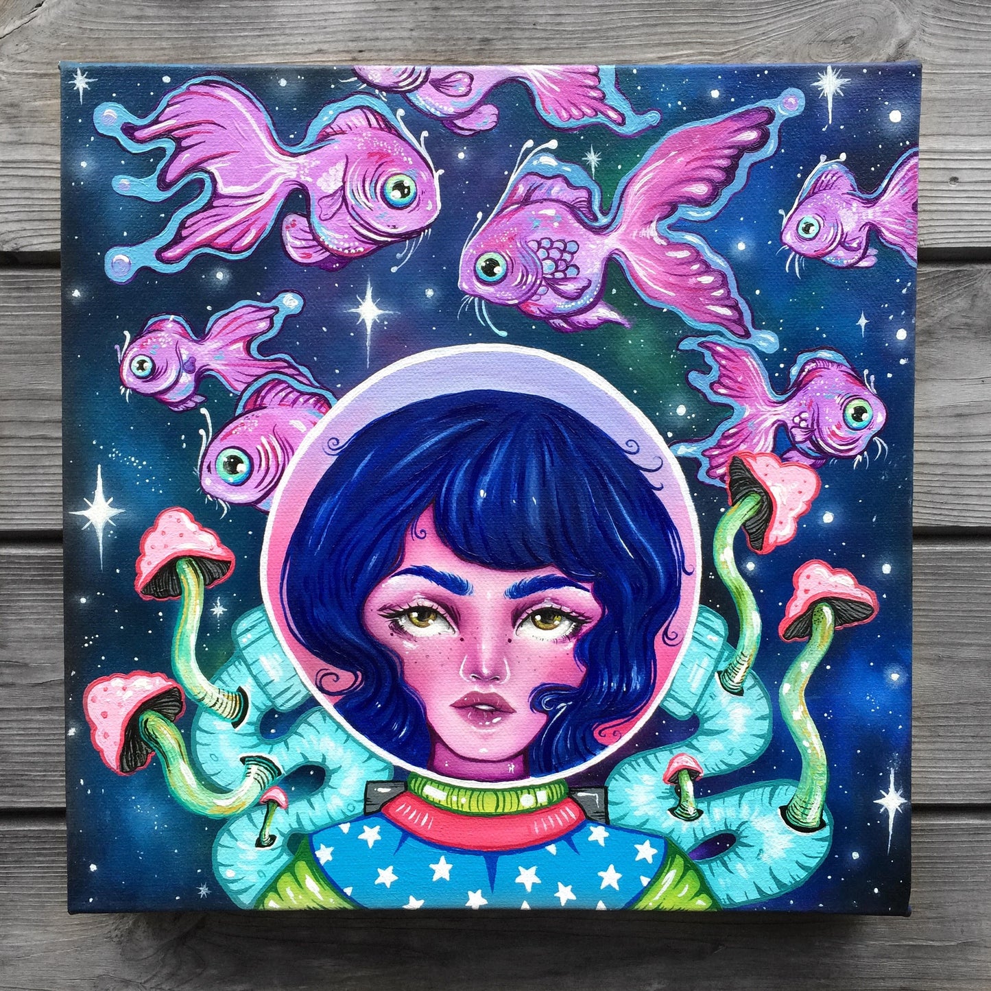 Cosmos Oil Painting