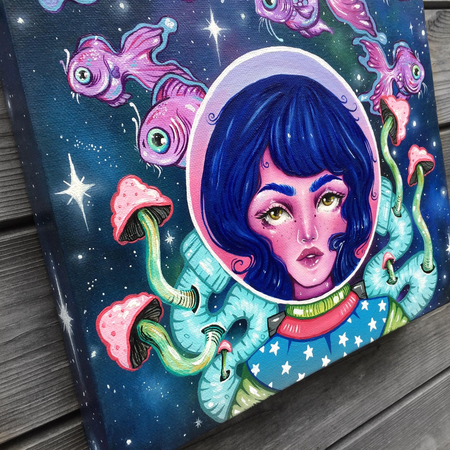Cosmos Oil Painting