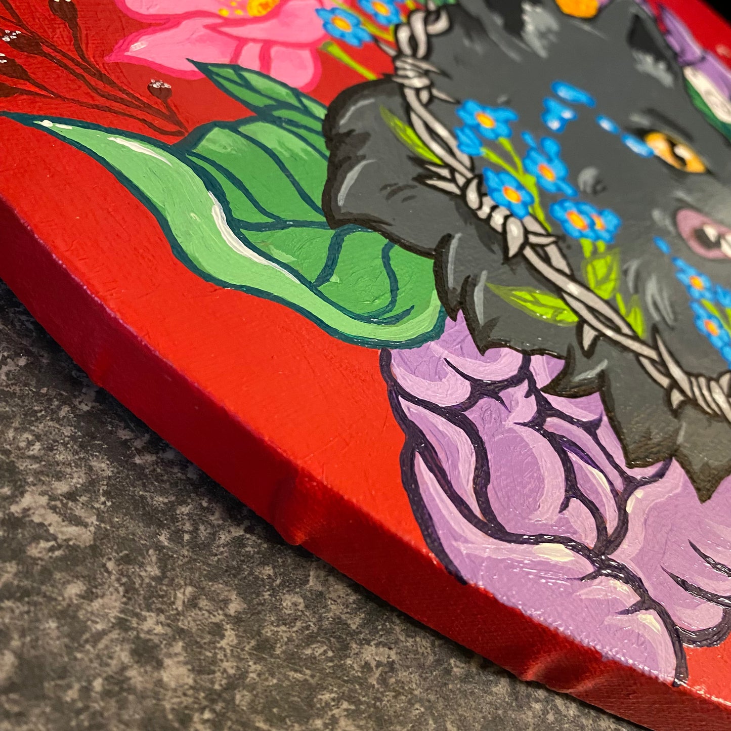 Forget Me Not Oil Painting