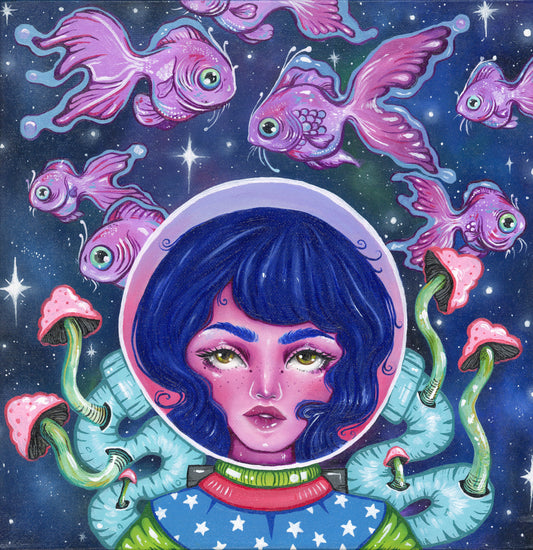 Cosmos Oil Painting