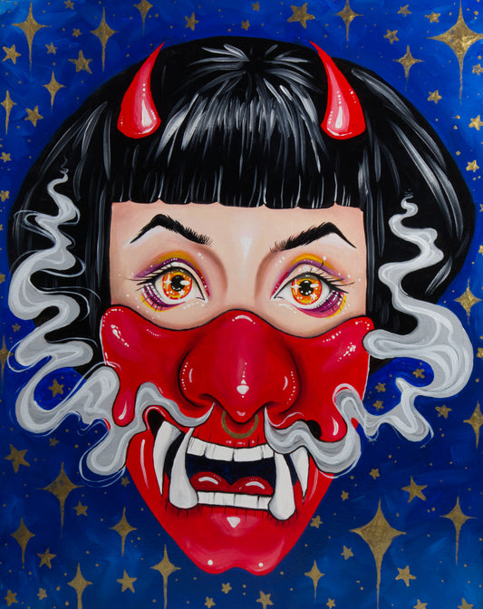 'Oni' Original Oil Painting