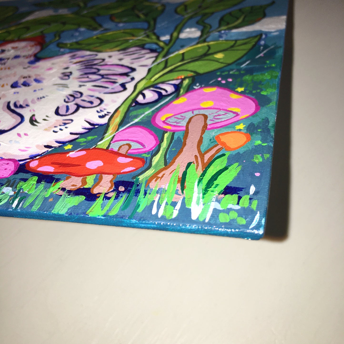 Spring Showers Acrylic Painting